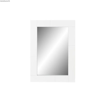 Lustro ścienne DKD Home Decor Biały Krem Drewno paulowni (54 x 2 x 76 cm)