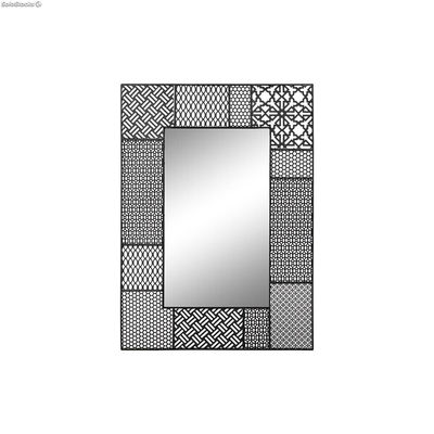 Lustro ścienne DKD Home Decor Lustro Czarny Metal (66 x 1,5 x 92 cm)