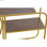 Lustro ścienne DKD Home Decor Lustro Złoty Metal Drewno Brązowy (100 x 18 x 40 c - 3