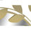 Lustro ścienne DKD Home Decor Lustro Złoty Metal Laurel (120 x 2,5 x 120 cm) - 2