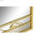 Lustro ścienne DKD Home Decor Lustro Złoty Metal Liść roślin (60 x 2 x 90 cm) - 2