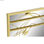 Lustro ścienne DKD Home Decor Lustro Złoty Metal Liść roślin (60 x 2 x 90 cm) - 3