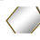 Lustro ścienne DKD Home Decor Lustro Złoty Metal Romby (63 x 2 x 90 cm) - 3