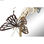 Lustro ścienne DKD Home Decor Lustro Złoty Metal Wielokolorowy Motyle (70 x 7 x - 3