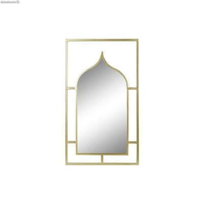 Lustro ścienne DKD Home Decor Złoty Drewno Metal Lustro Arabia 53,5 x 2 x 94 cm