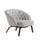 Luxury fabric cushion arm lounge chair for living room - 1