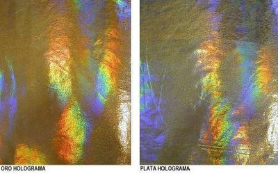 Lycra foil holograma 150CM jjk-58456 oro