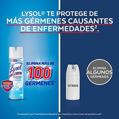 Lysol Aerosol Desinfectante para Superficies, Aroma Crisp Linen, 475g - Foto 2