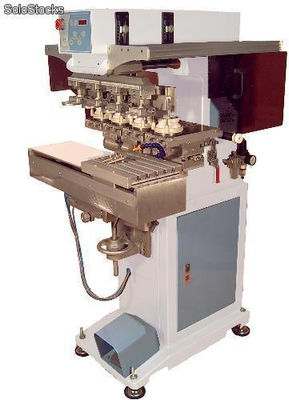 Machine d&#39;impression tampographie avec 4 couleurs e175-90s4 avec navette