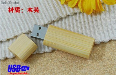 Madera, bambú unidad flash usb de 16gb logo impreso - Foto 3