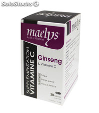 Maelys Ginseng et vitamine C 30 gélules