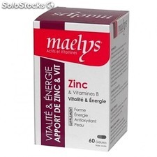 Maelys zinc vitalité et énergies 60 gélules