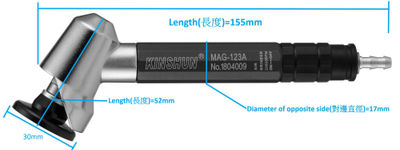 MAG-123A Elbow (Micro Air Grinder)120゜(45゜) Surface Grinder - Foto 2