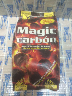 Magic Carbon Briquetas Carbon Vegetal (Basta con Encender la Bolsa) 1,8 kg.