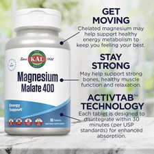 Magnésium malate 400mg 90 Tablets