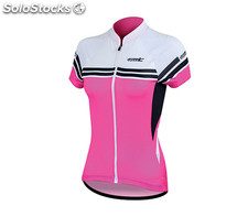 Maillot de cyclisme zippÃ© Femme Ã manches courtes - M Rose