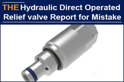 Making mistakes is either bleeding or death. AAK hydraulic relief valve can&#39;t ca