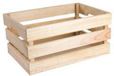 Małe drewniane pudełko do koszykówki