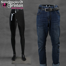 Male mannequin leg color, black gloss