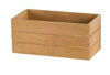 Małe prostokątne postarzane drewniane pudełko