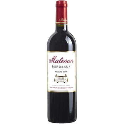 Malesan Vin rouge Bordeaux : la bouteille de 75cl