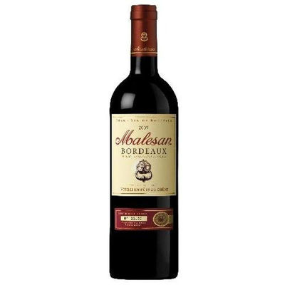 Malesan Vin rouge Bordeaux : la bouteille de 75cl - Photo 2