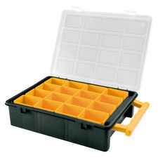 Organizador Plastico 16 Compartimentos Extraibles 242x188x37 mm. Caja  Almacenaje, Malentin Organizador, Organizador Plastico AR