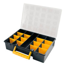 Maletin Organizador Plastico 17 Compartimentos Con Separadores Ajustables