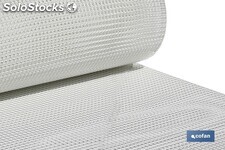 Malla de PVC | Hueco cuadrado de 10 mm | Color blanco | Medida 1 x 25 m