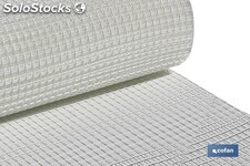 Malla de PVC | Hueco cuadrado de 20 mm | Color blanco | Medida 1 x 25 m