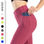 Mallas elásticas de compresión anticelulitis para mujer, leggings de yoga con - 1