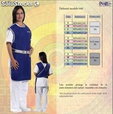 Mandil delantal plomado modelo 640, talla: m; 0,25mm Pb