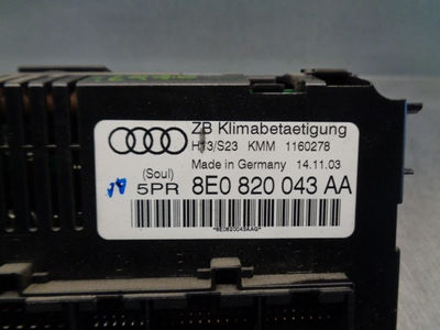 Mando climatizador / 8E0820043AA / 4292434 para audi A4 berlina (8E) 2.5 V6 24V - Foto 3