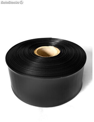 Manguera plana plastocanal 2000 galgas negra 100 mm rollo 100 metros