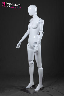 Mannequin blanc femelle sans mobile visage / articulable complètement - Photo 5
