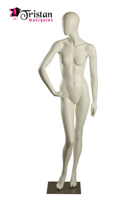 Mannequin femme Faceless blanc - Photo 4