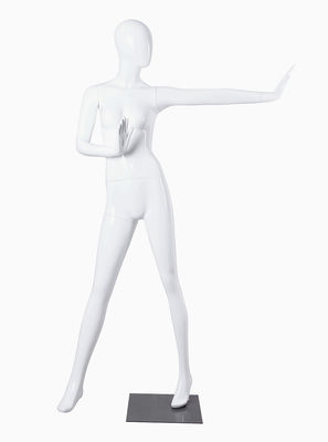 Mannequin femme sans visage blanc brillant - Photo 2