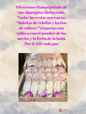 Manoletinas Flores Rosas Caja de 16 pares - Foto 5