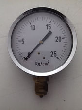 Manómetro de esfera seca de 100 mm. de 0-25 Kg/cm2