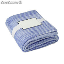 Manta de franela de hilo teñido azul MIMO9363-04