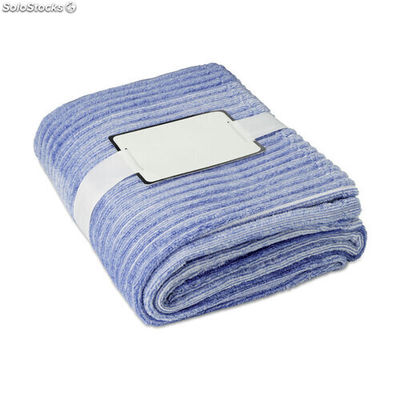 Manta de franela de hilo teñido azul MIMO9363-04