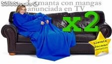 Foto del Producto Mantas con Mangas ideal para camping, sofa +Bolsillo