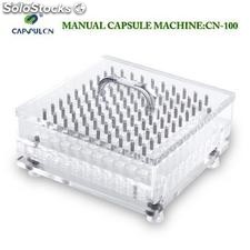 manual encapsuladora cn-100 máquina llenado de cápsulas size 000