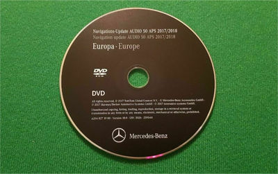 Mapa 2018 Mercedes DVD audio 50 aps NTG4 Europa