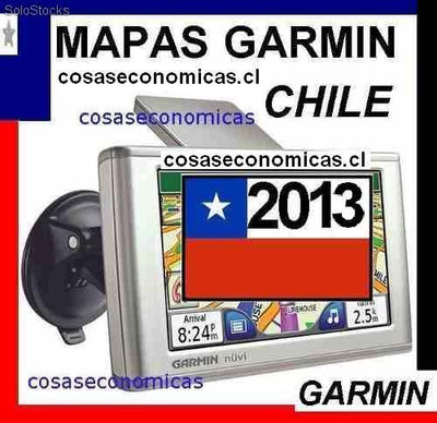 Mapas para gps Garmin de Chile, Chile roads&amp;topo y Sudamerica 2013