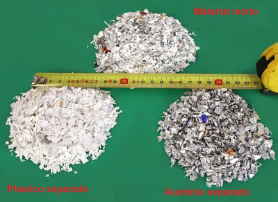 Maquila separacion metales plasticos PET escorias rebabs