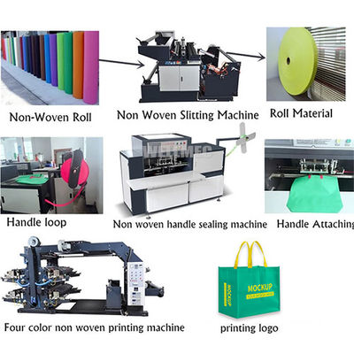 Máquina automática para fabricar bolsas corte D de tela PP no tejida - Foto 5