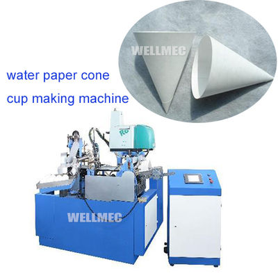 Máquina automática para fabricar vasos de papel blanco con borde recto