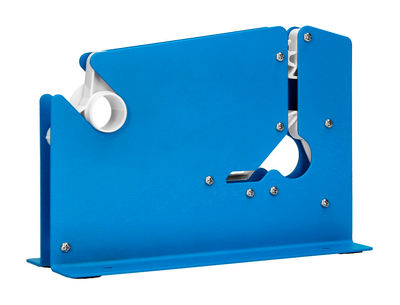 Maquina cierra bolsa q-connect metalica pintada azul