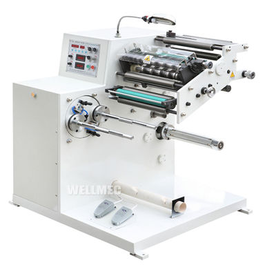 Máquina cortadora de etiquetas de papel térmico con rebobinadora de torreta - Foto 2